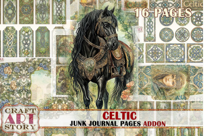 Celtic Junk Journal ADDON Pages,Forest Spirit, Fantasy