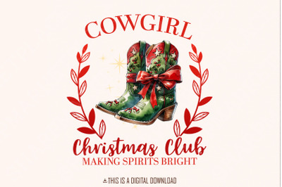 Cowgirl Christmas PNG&2C; Retro Christmas PNG&2C; Merry Christmas png&2C; Chris