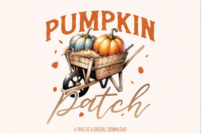 Fall Sublimation PNG, Pumpkin Patch PNG, Sublimation Designs Fall png,