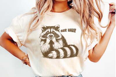 Funny Raccoon PNG, Cute Racoons Sublimation Design, Trash Panda png, F