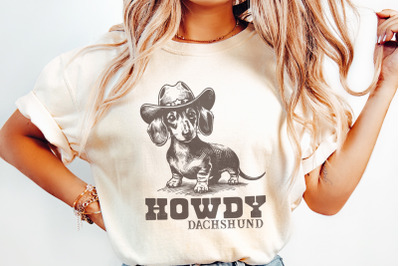 Howdy Dachshund Png, Western Dachshund, Dachshund Lover, Dachshund Cow