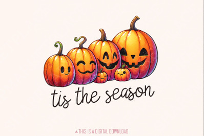 Tis the Season PNG, Fall PNG, Pumpkin Sublimation, Fall PNG, Thanksgiv