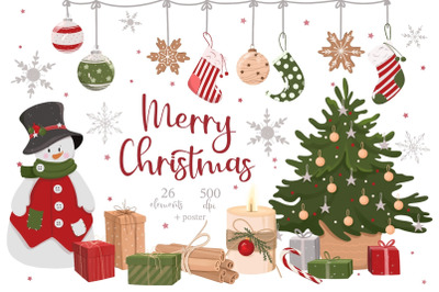 Christmas Clipart PNG&2C; Winter Holidays&2C; Christmas digital art