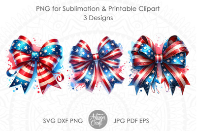 Patriotic Coquette Bows&2C; American bow