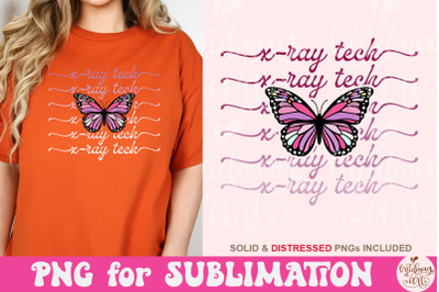 X- Ray Tech Butterfly png, sublimation design X- Ray Design