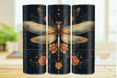 Dragonfly Tumbler Wrap 20oz Skinny Tumbler Wrap Design.