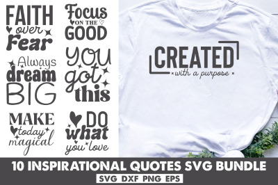 Inspirational quotes SVG Bundle