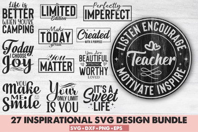 Inspirational Svg Design Bundle