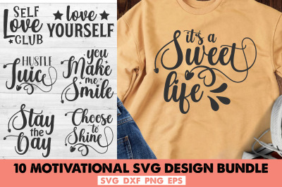 Motivational Svg Design Bundle