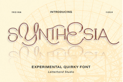 Synthesia Experimental Quirky Font