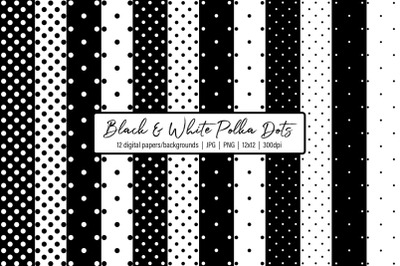 Black and White Polka Dots