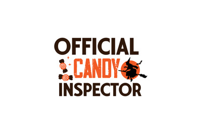 Official Candy Inspector SVG Design,Halloween Shirt Svg, Scary Hallowe