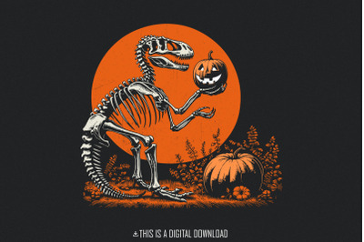 Spooky Saurus png, Halloween Dinosaur png, Kids Halloween png, T-Rex S