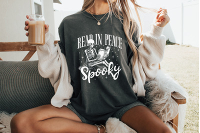 Read In Peace PNG, Instant Download, Halloween PNG, Spooky Season, Boo