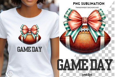 Game Day, Football Sublimation Designs, Touchdown Season PNG, Women&#039;s