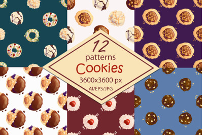 Cookies- paper/seamless patterns