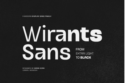 Wirants - Display Sans Family