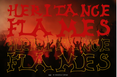 Heritance Flames Font