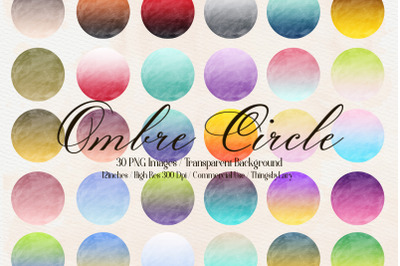 30 Ombre Gradient Blend Two Tone Color Circle Frames PNG