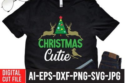 Christmas Cutie t-shirt design christmas t-Shirt design&2C;christmas svg