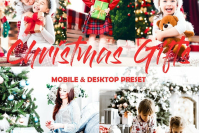 10 Christmas Gifts Mobile Lightroom Presets