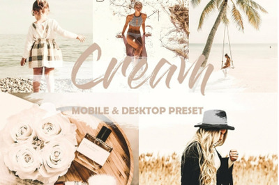 10 Cream Mobile Lightroom Presets