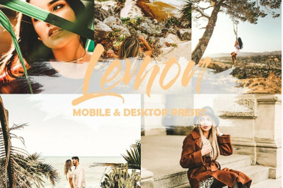 10 Light Lemon Mobile Lightroom Presets