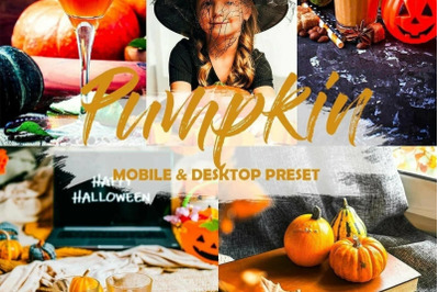 10 Pumpkin Mobile Lightroom Presets