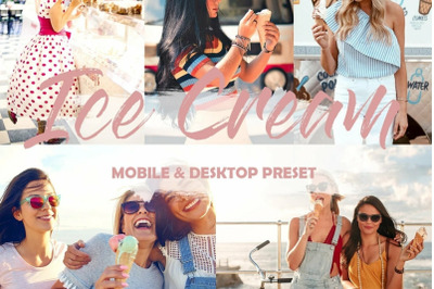 10 Pastel Ice Cream Mobile Lightroom Presets