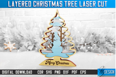 Layered Christmas Tree | Christmas Dcor | Holidays | 3D Christmas Tree