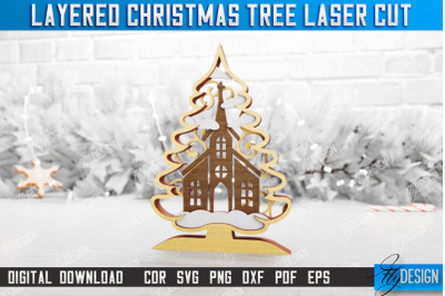 Layered Christmas Tree | Christmas Dcor | Holidays | 3D Christmas Tree