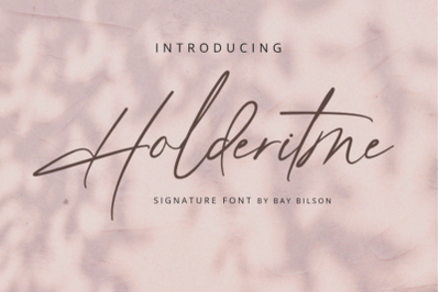 Holderitme Handwriting Font