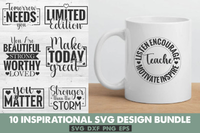 Inspirational quotes SVG Bundle