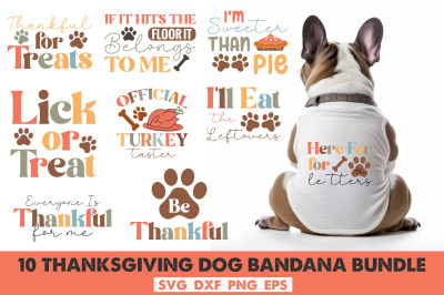 Thanksgiving Dog Bandana bundle