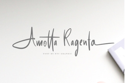 Amotta Ragenta Signature Font