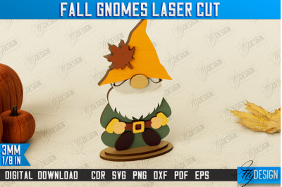 Fall Gnomes | Thanksgiving | Harvester | Garden Decor | CNC