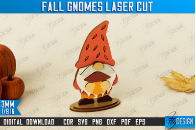 Fall Gnomes | Thanksgiving | Harvester | Garden Decor | CNC