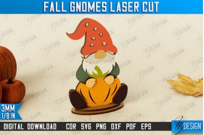 Fall Gnomes | Thanksgiving | Harvester | Garden Decor | CNC