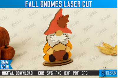 Fall Gnomes | Thanksgiving | Harvester | Garden Decor | CNC