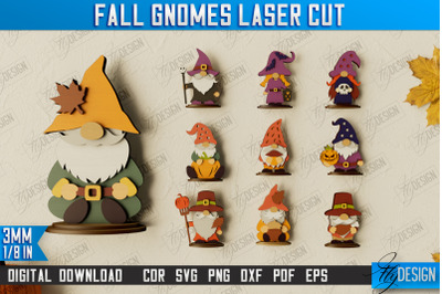 Fall Gnomes Bundle | Garden Decoration | Porch Decor | CNC Files