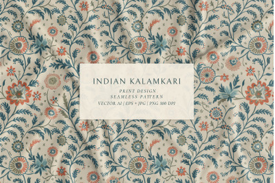 Indian Floral Seamless Pattern 2