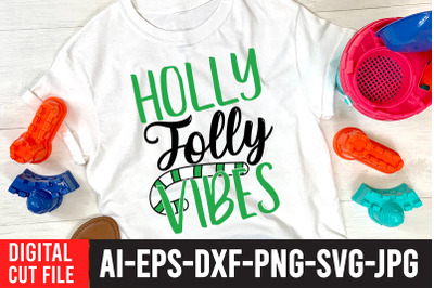 Holly Jolly Vibes t- shirt design,