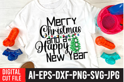 Merry Christmas And A Happy New Year t-shirt design,