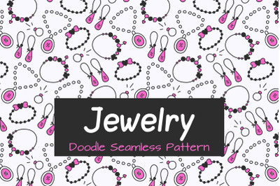 Jewelry Doodle Seamless Pattern JPG PNG EPS