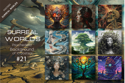 Bundle Surreal worlds 21. Psychedelic.