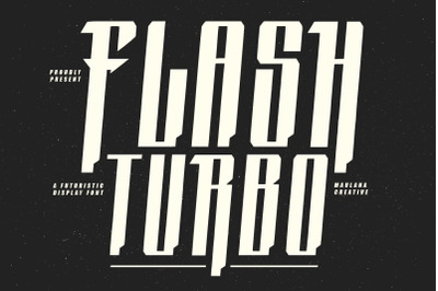 Flash Turbo Futuristic Display Font Racing Speed