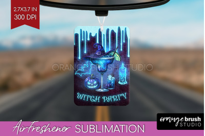 Neon Halloween Air Freshener PNG - Cocktail Car Freshener