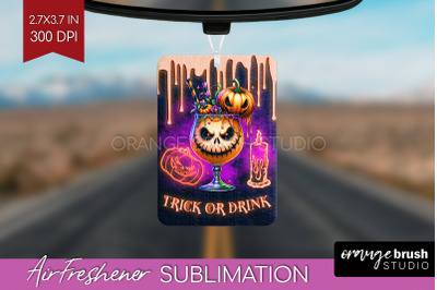 Neon Halloween Air Freshener PNG - Cocktail Car Freshener