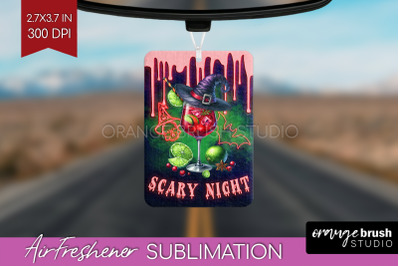 Neon Halloween Air Freshener PNG - Cocktail Car Freshener