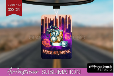 Neon Halloween Air Freshener PNG - Cocktail Car Freshener